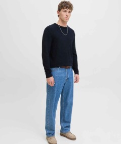 Jersey marino para hombre de corte regular