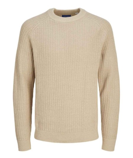 Jersey tosta de punto con manga ranglan Jack & Jones