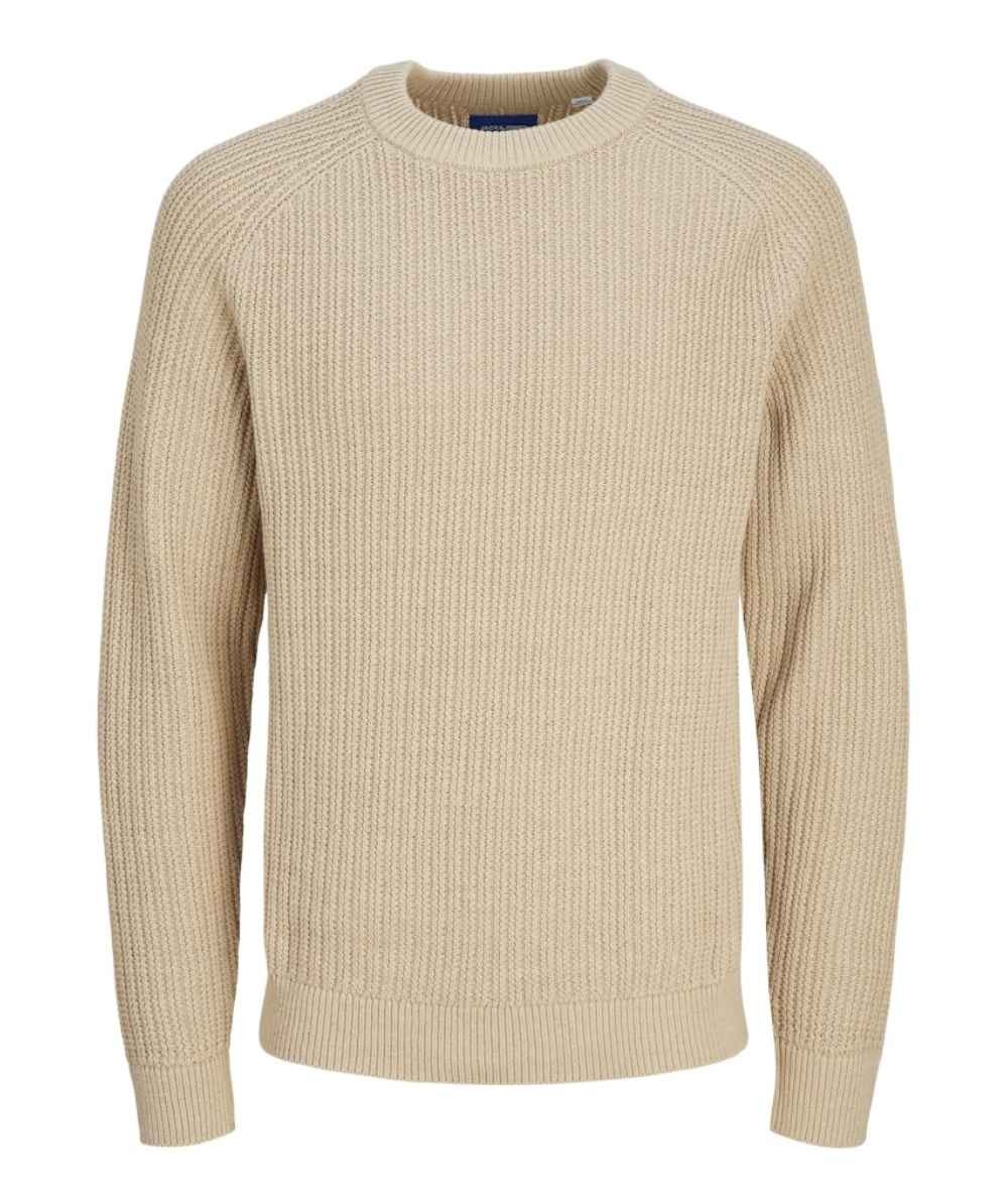 Jersey tosta de punto con manga ranglan Jack & Jones