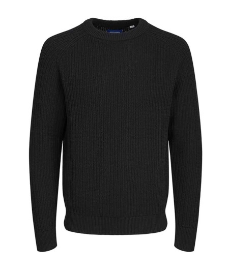 Jersey negro Jack & Jones tejido con textura