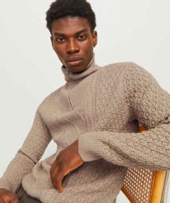 Jersey tosta Jack & Jones para looks casuales
