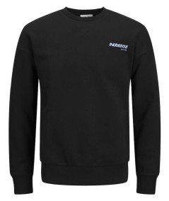 Sudadera negra Jack & Jones manga larga