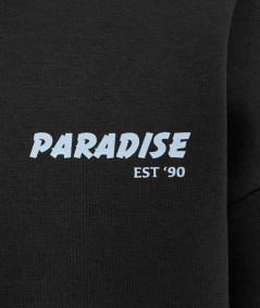 Sudadera negra de mezcla algodón y poliéster