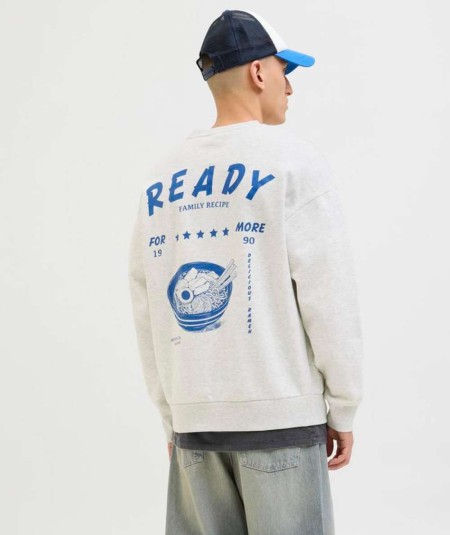 Sudadera malange Jack & Jones cuello redondo