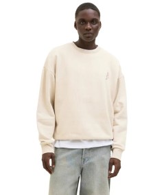 Sudadera crudo Jack & Jones cuello redondo