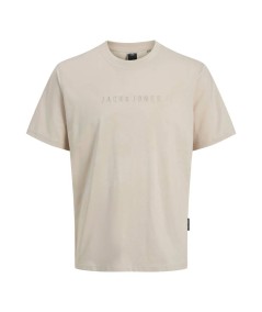 Camiseta básica en tono crudo Jack & Jones, ligera y cómoda.