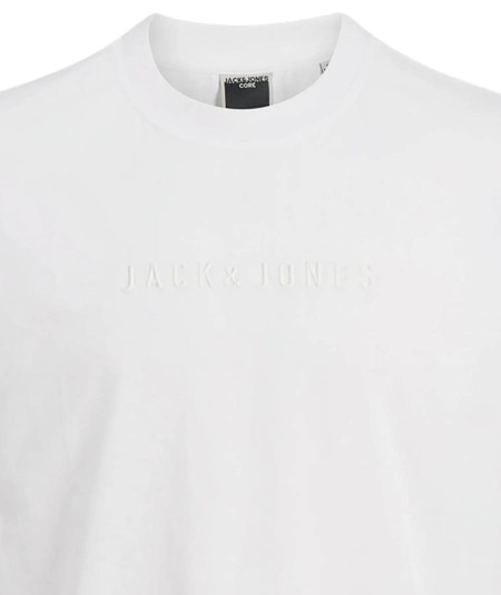 Camiseta Jack & Jones blanca para hombre, perfecta para un look casual.