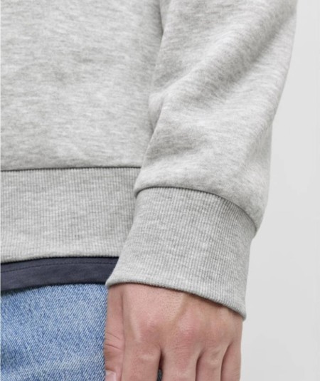 Sudadera gris con print destacado Jack & Jones Coll. Studio.