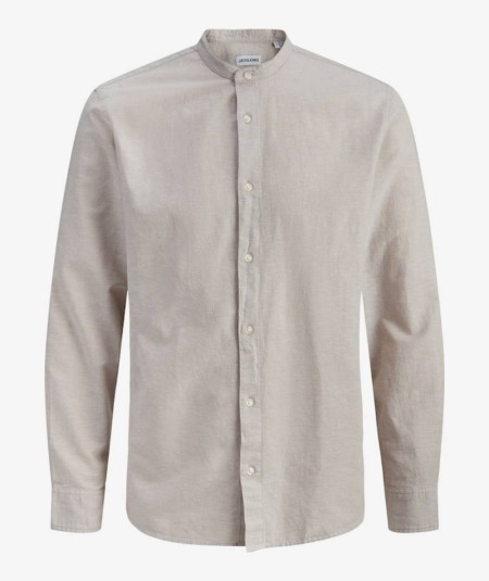 Camisa tosta hombre Jack & Jones con botones delanteros