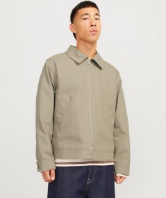 Chaqueta kaki Jack & Jones para hombre resistente al viento