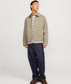 Chaqueta kaki de algodón Jack & Jones estilo workwear