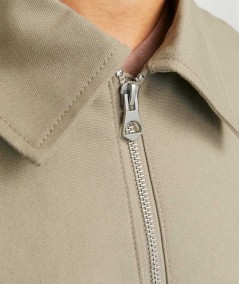 Chaqueta verde kaki hombre Jack & Jones cuello italiano