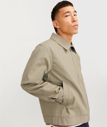 Chaqueta kaki casual Jack & Jones 100% algodón