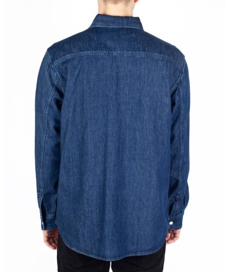 Camisa vaquera azul Jack & Jones manga larga para hombre