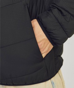 Chaqueta acolchada ligera negra para diario