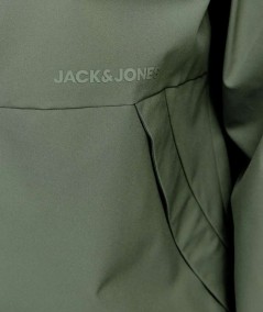 Chaqueta verde hombre estilo casual protección contra el frío