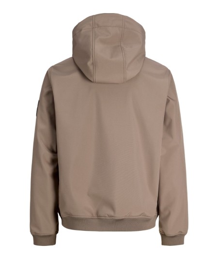 Softshell color beige masculina estilo urbano