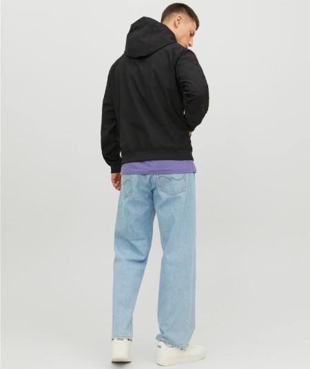 Chaqueta negra técnica hombre para exterior