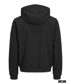 Chaqueta negra hombre diseño urbano moderno