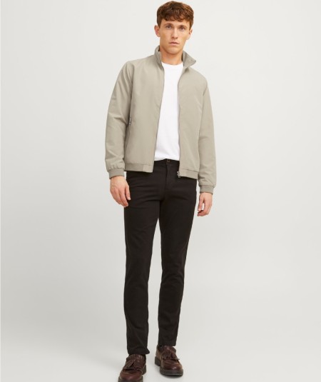 Chaqueta bomber camel para hombre estilo casual