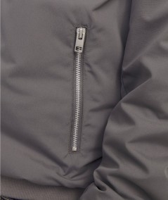 Cazadora bomber gris resistente