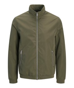 Cazadora verde kaki masculina estilo urbano