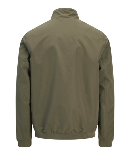 Chaqueta bomber kaki para hombre con cremallera