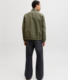 Chaqueta kaki hombre cuello levantado