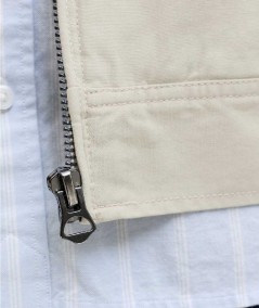 Chaqueta ligera cruda de tejido resistente