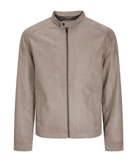 Chaqueta efecto gamuza falcon manga larga