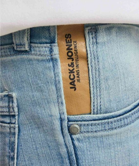 Jeans slim fit desgastados para hombre con efecto lavado