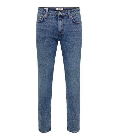 Jeans slim fit elásticos con acabado stone wash