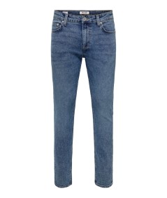 Jeans slim fit elásticos con acabado stone wash