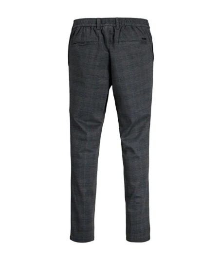 Pantalón casual marengo con tejido texturizado