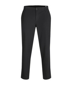 Pantalón deportivo negro de corte cónico para hombre