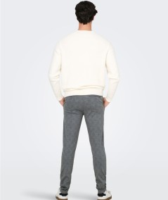 Pantalón elegante gris slim fit para hombre