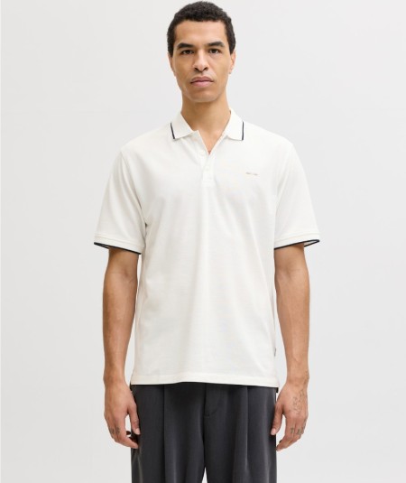 Polo blanco para hombre corte regular referencia 12274681