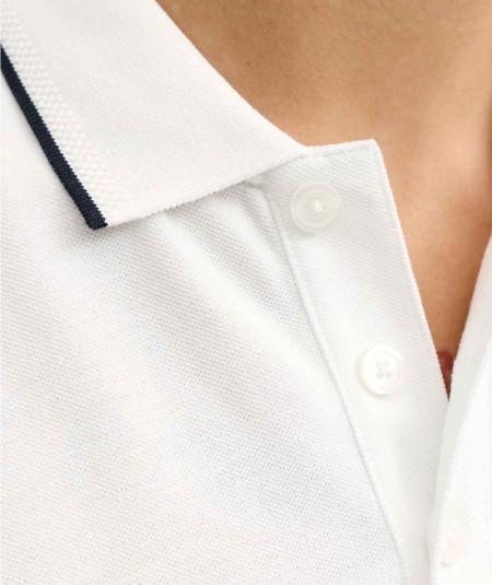 Polo blanco para hombre corte regular referencia 12274681