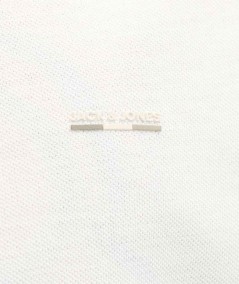 Polo blanco combinación 50% algodón 50% poliéster