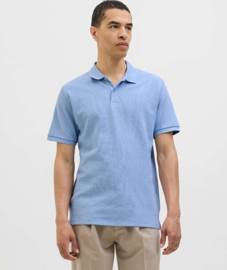 Polo azul para hombre corte regular referencia 12268130