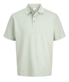 Polo aqua Jack & Jones Alex para hombre corte regular