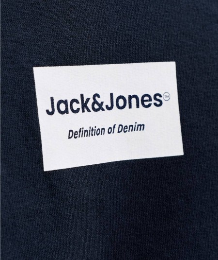 Sudadera azul marino Jack & Jones hombre corte relaxed