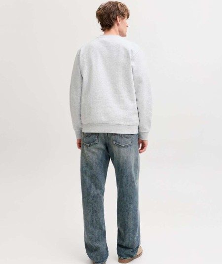 Sudadera gris Jack & Jones hombre corte relaxed