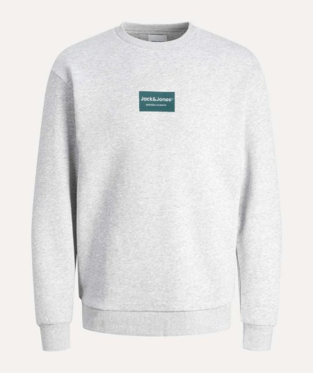 Sudadera gris Jack & Jones hombre corte relaxed