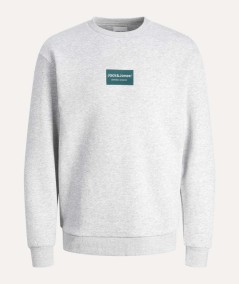 Sudadera gris hombre tejido suave interior