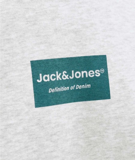 Sudadera gris Jack & Jones hombre corte relaxed