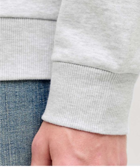 Sudadera gris Jack & Jones hombre corte relaxed