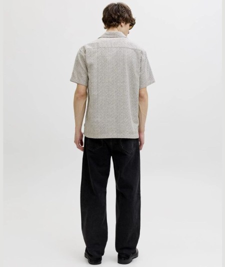 Camisa moon Jack & Jones hombre manga corta estampada