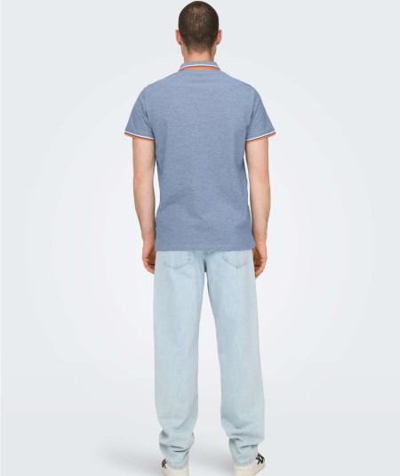 Polo medium hombre algodón orgánico corte regular