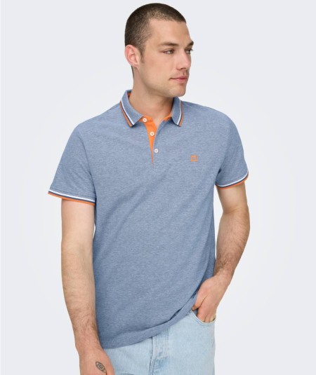 Polo medium hombre algodón orgánico corte regular